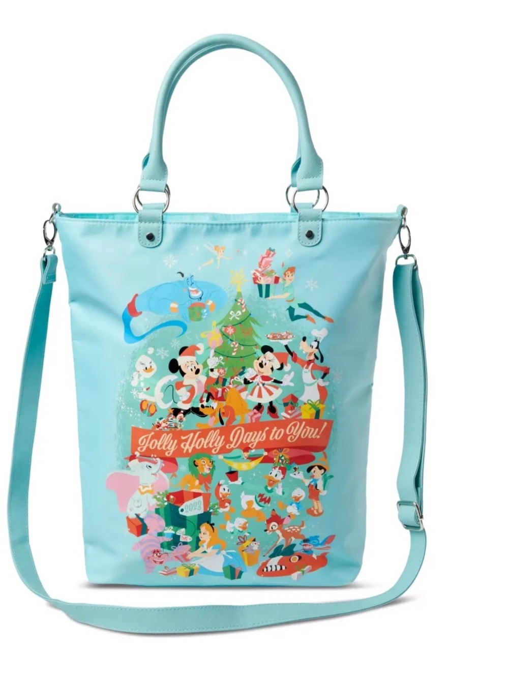 Disney Parks Classics Holly Jolly Days to You Christmas Tote